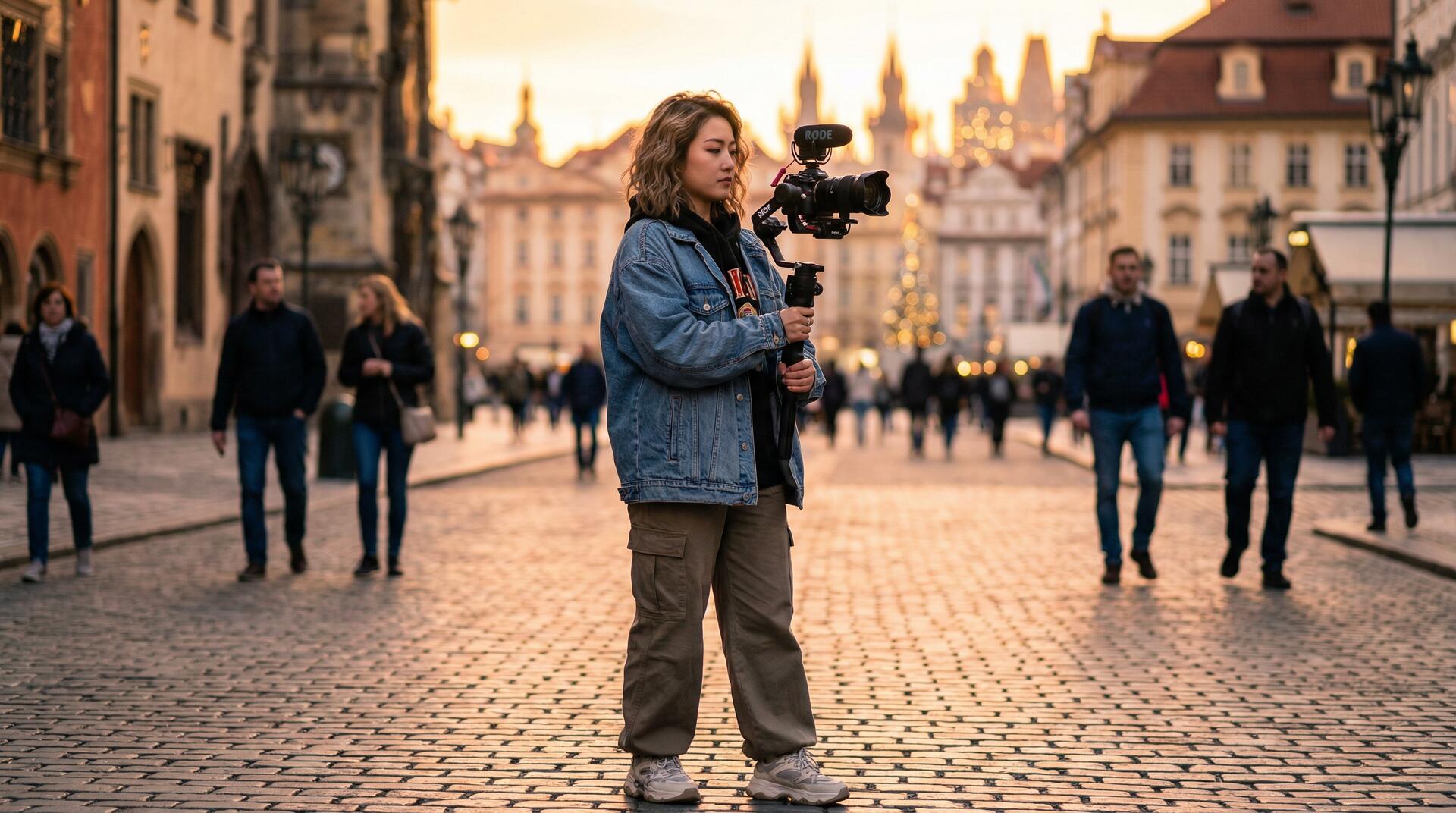 黄色仓库户外拍摄视频